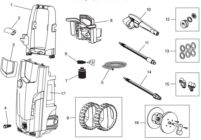 Sears craftsman 020546-0 power washer replacement Parts